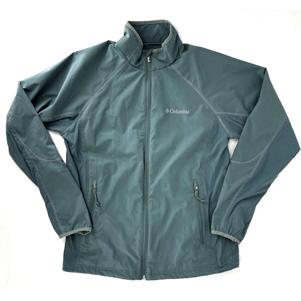 Columbia Jacket Womens Medium Omni Shield Advanced Repellency Full‎ Zip Teal